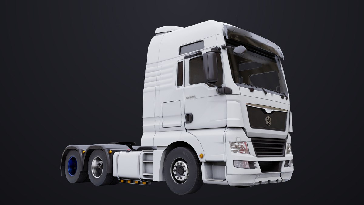 Heavy Truck 04 Chassis White URP HDRP Textures