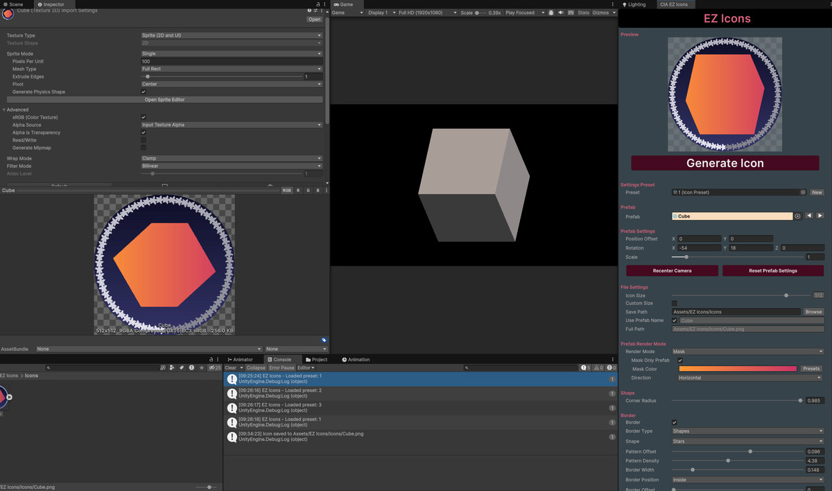 EZ Icons | Generate Icons from Prefabs
