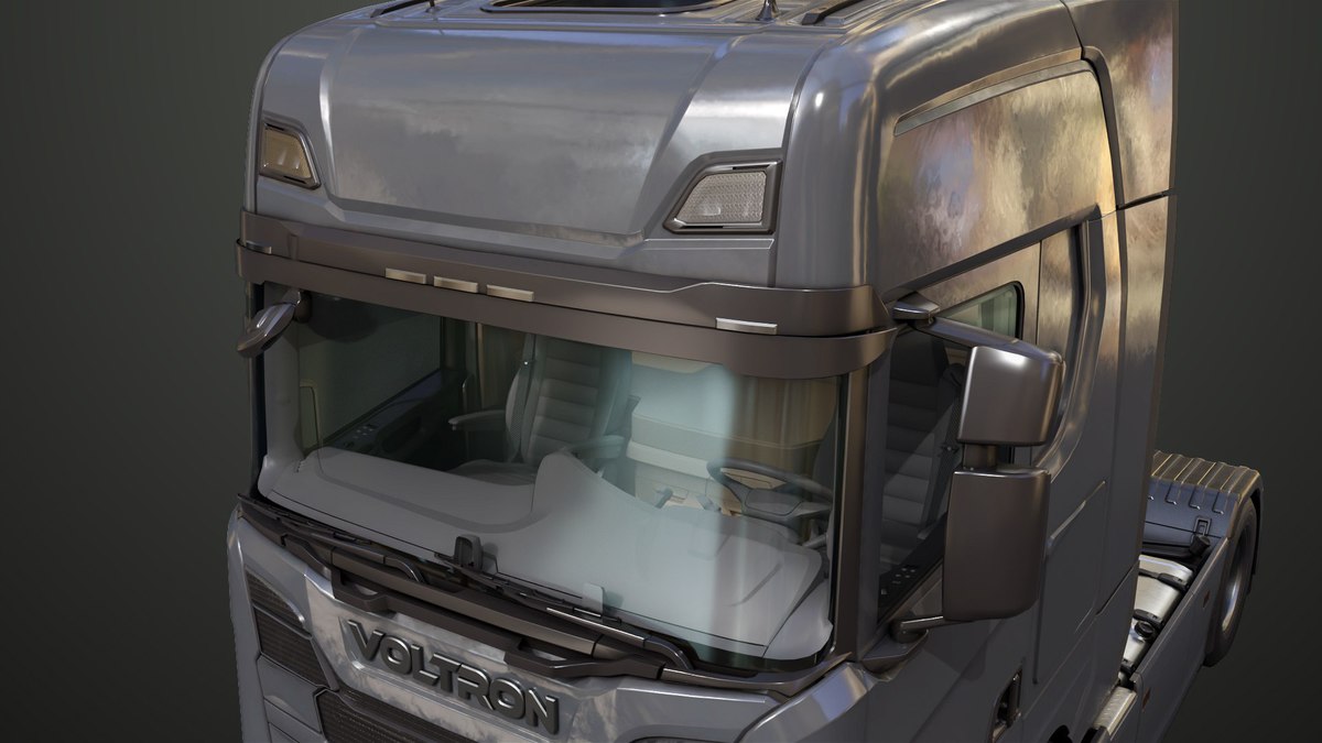 Heavy Truck Chassis 06 Interior URP HDRP Textures