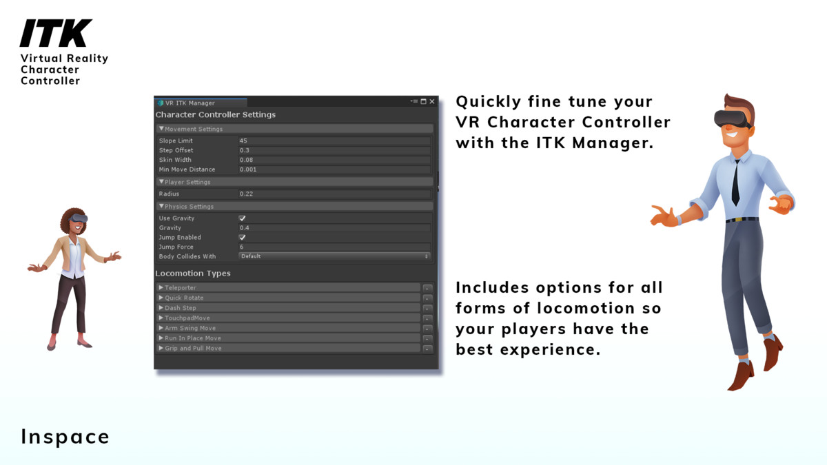[ITK] VR Character Controller - Inspace Toolkit