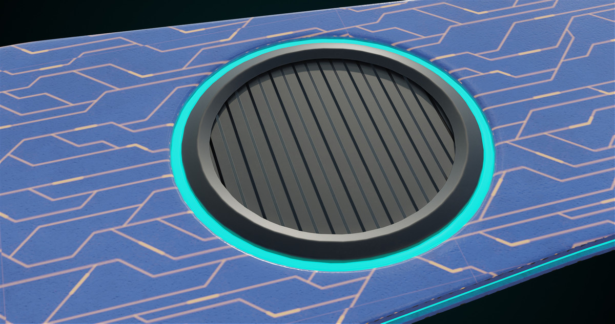 Sci-Fi Hoverboard 1 URP HDRP Textures
