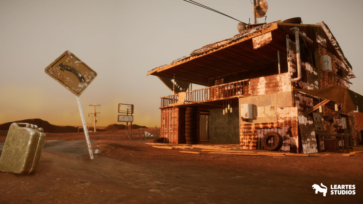 Post Apocalyptic Desert Environment ( Post Desert Apocalyptic Wild Desert 3D )