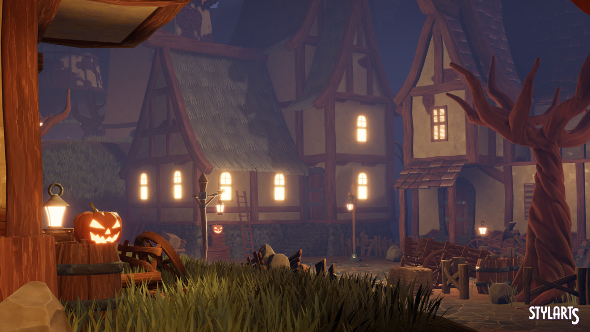 Stylized Magical Haunted Village
