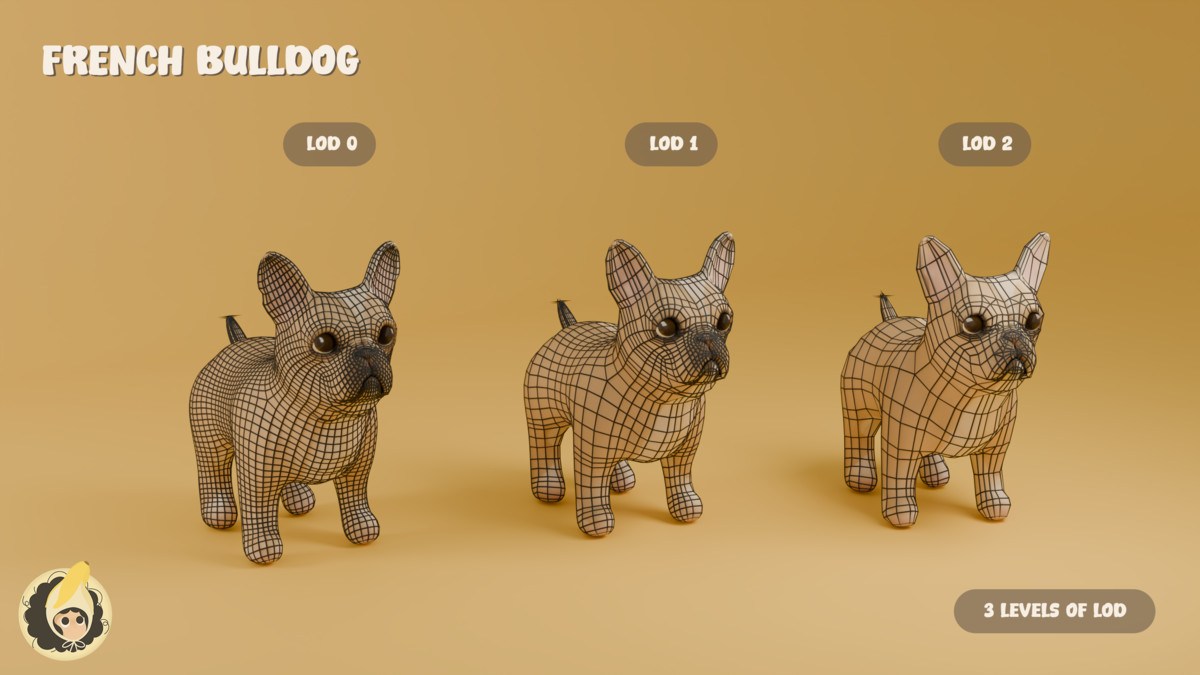 Animated French Bulldog