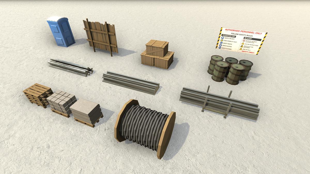 Low Poly Construction Vehicles