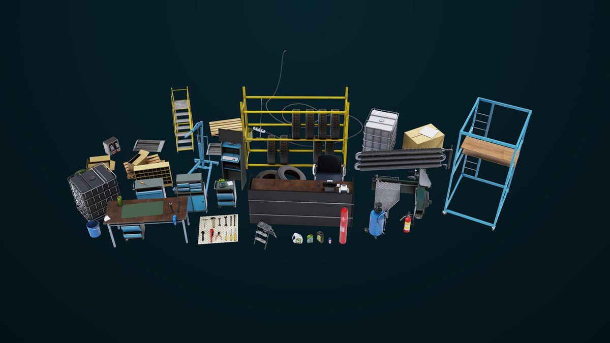 Workshop Tools Pack 01 UPR HDRP Textures