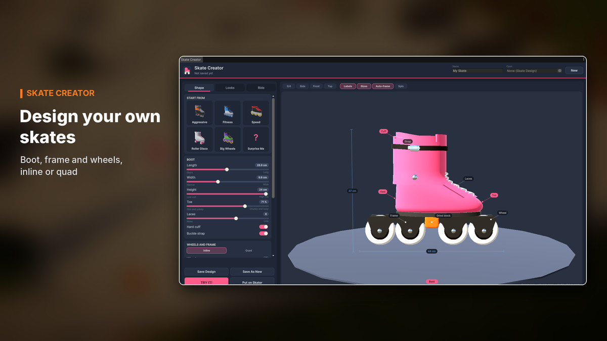 Roller Skate Controller: Physics Inline Skating Kit