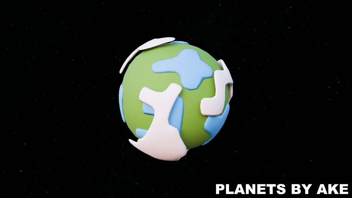 Planets - Stylized Low Poly Asset Pack by Ake