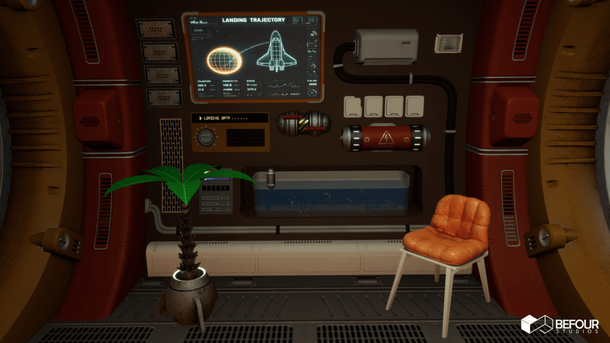 Retro Sci-Fi Research Cabin Environment