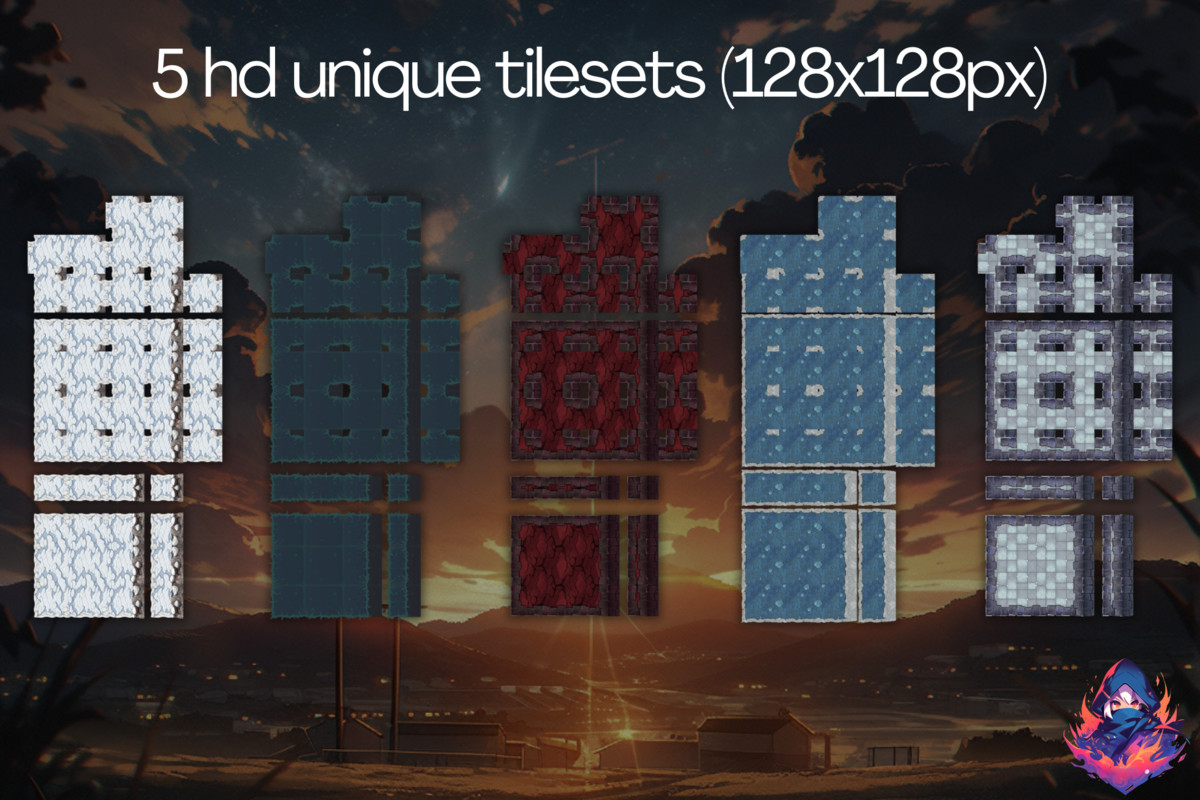 2D Topdown Tilesets And Sprites HD Edition