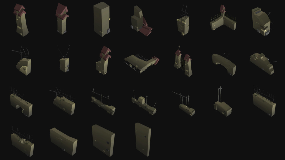 Gravefield Cemetery Kit - PRO (800+ assets)