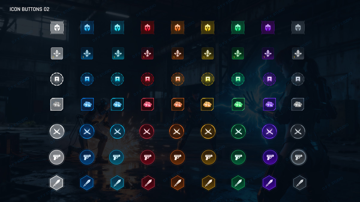 Super Sci-Fi Complete UI Pack(+PSD)