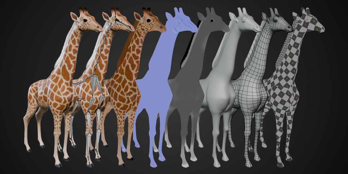 Animated Giraffe