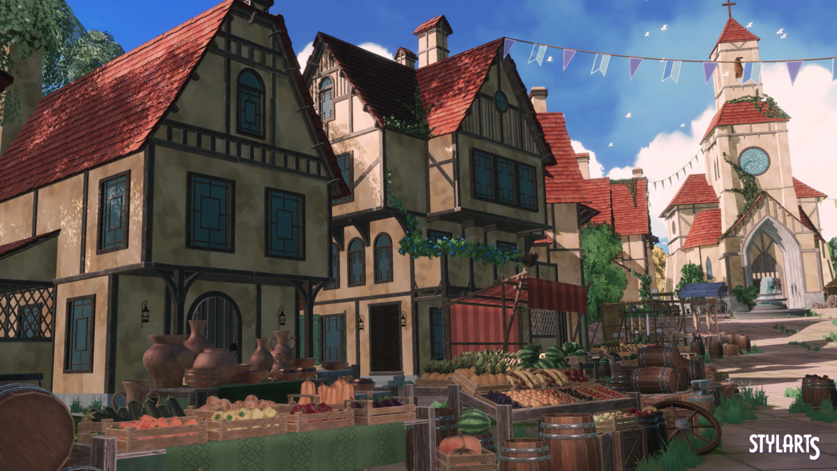 Stylized Medieval Market Fatpack