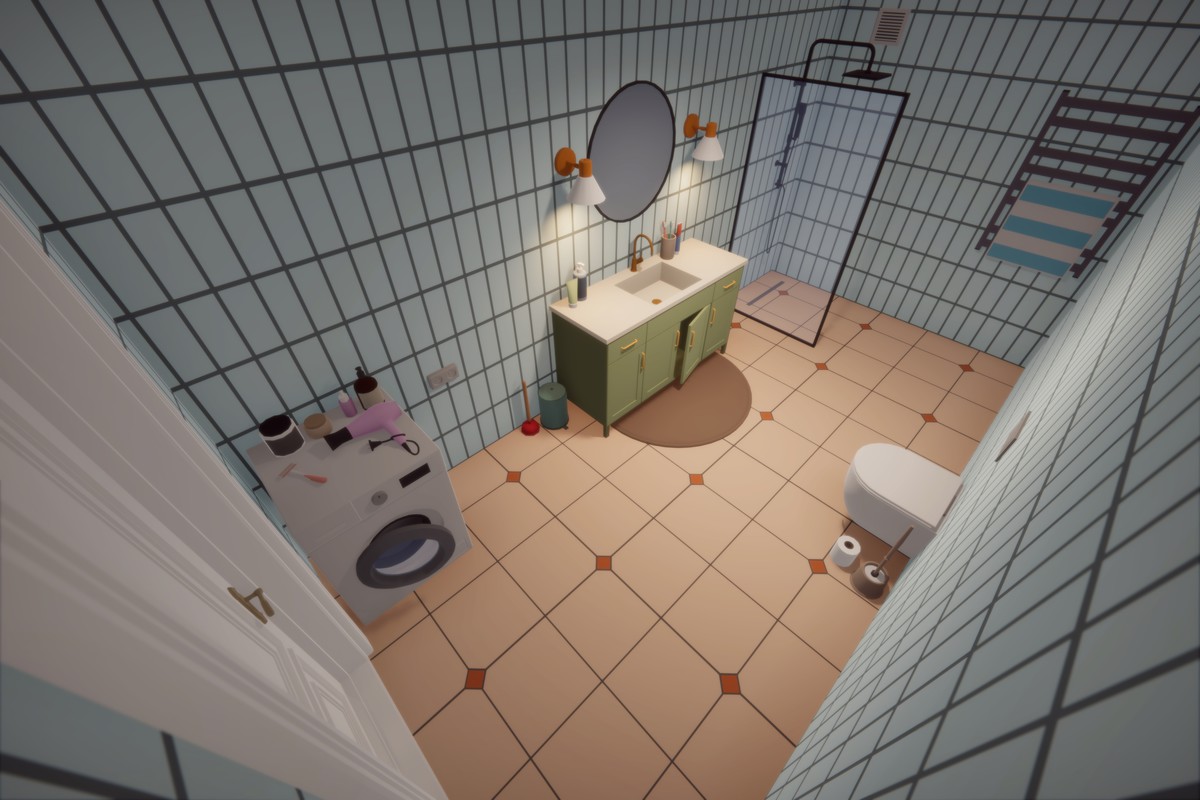 Low Poly Apartment Interior & Exterior