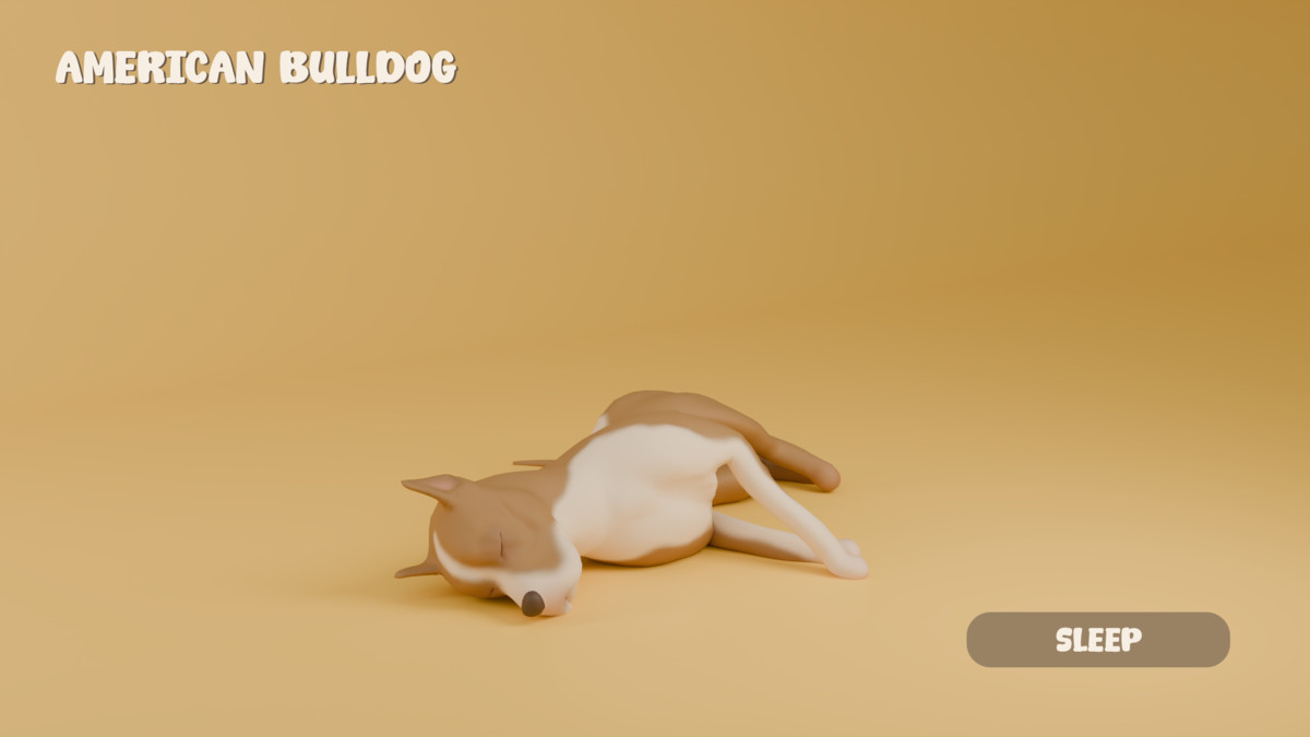 Animated American Bulldog