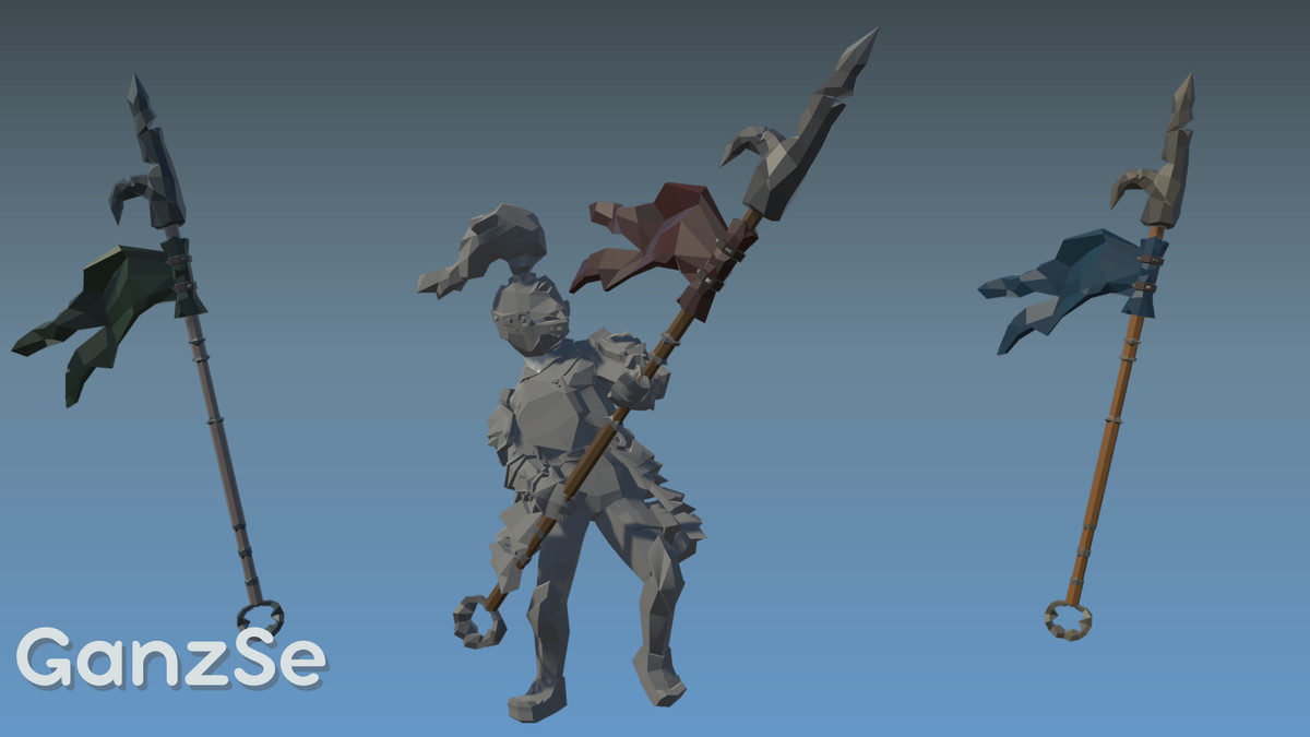 GanzSe Spears - Fantasy Low Poly Pack