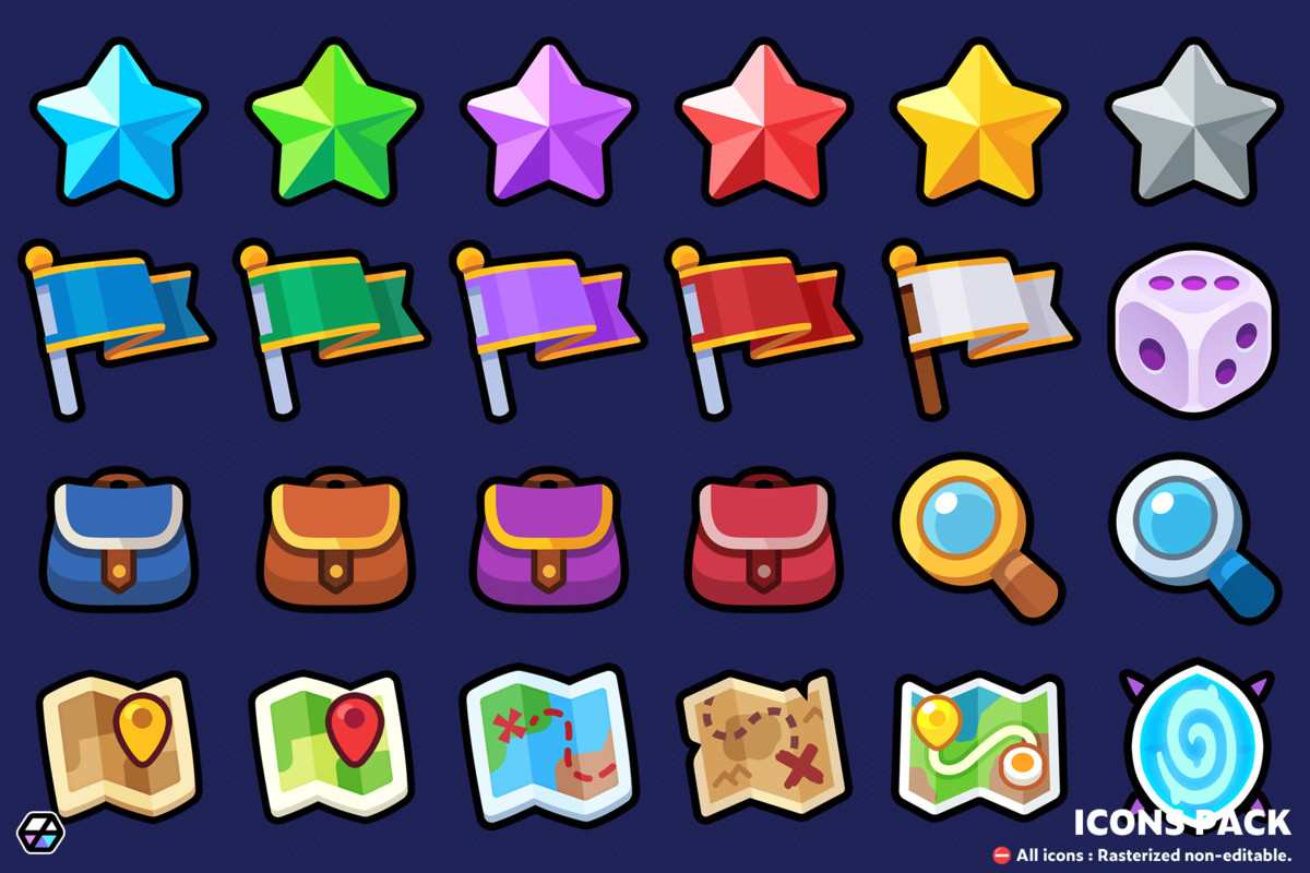 2D Icons - Casual Icon Pack