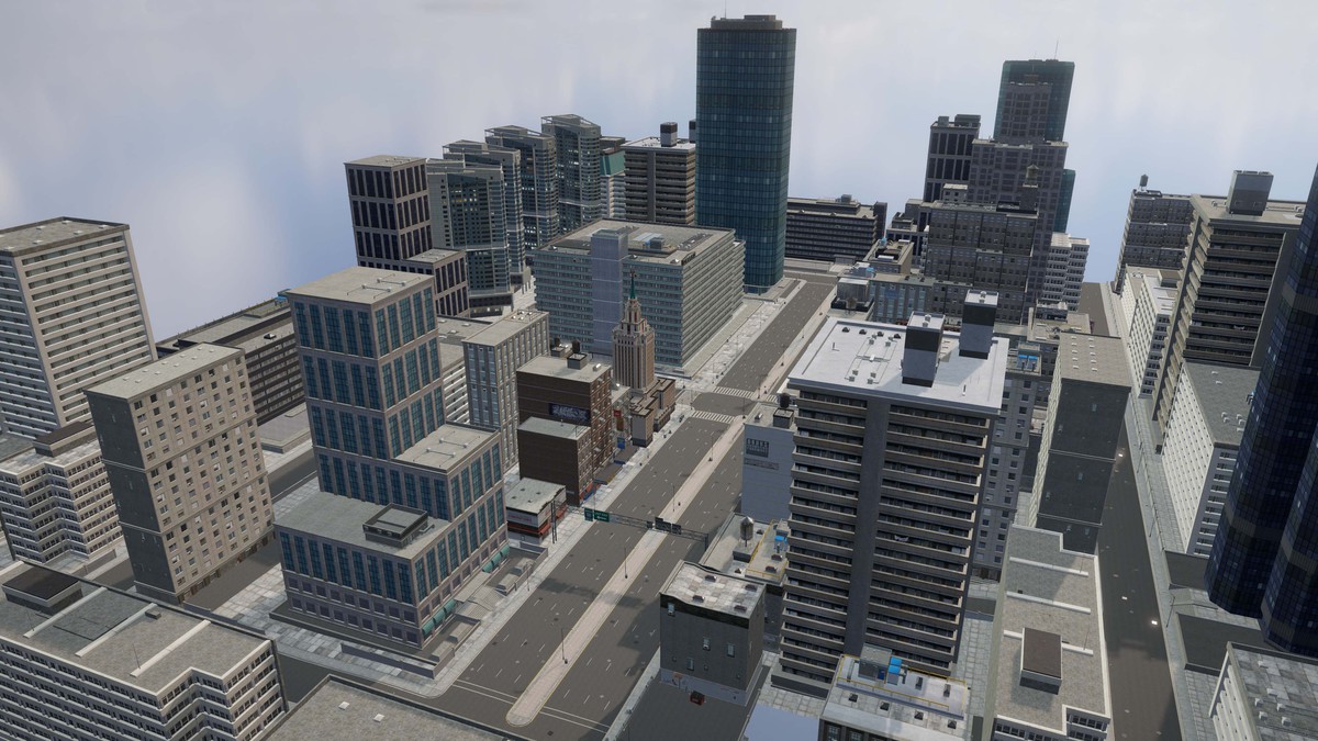 Full Game Ready City Pack Modular Low Poly Urban Environment Low-poly 3D model