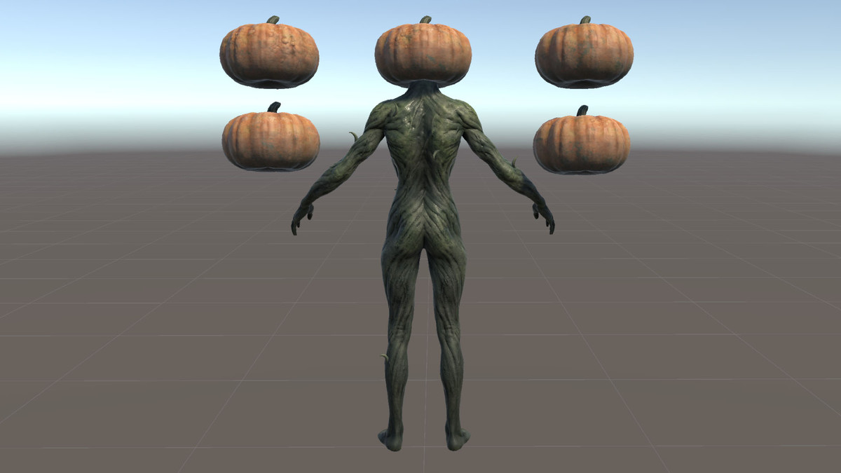 Halloween Pumpkin Character