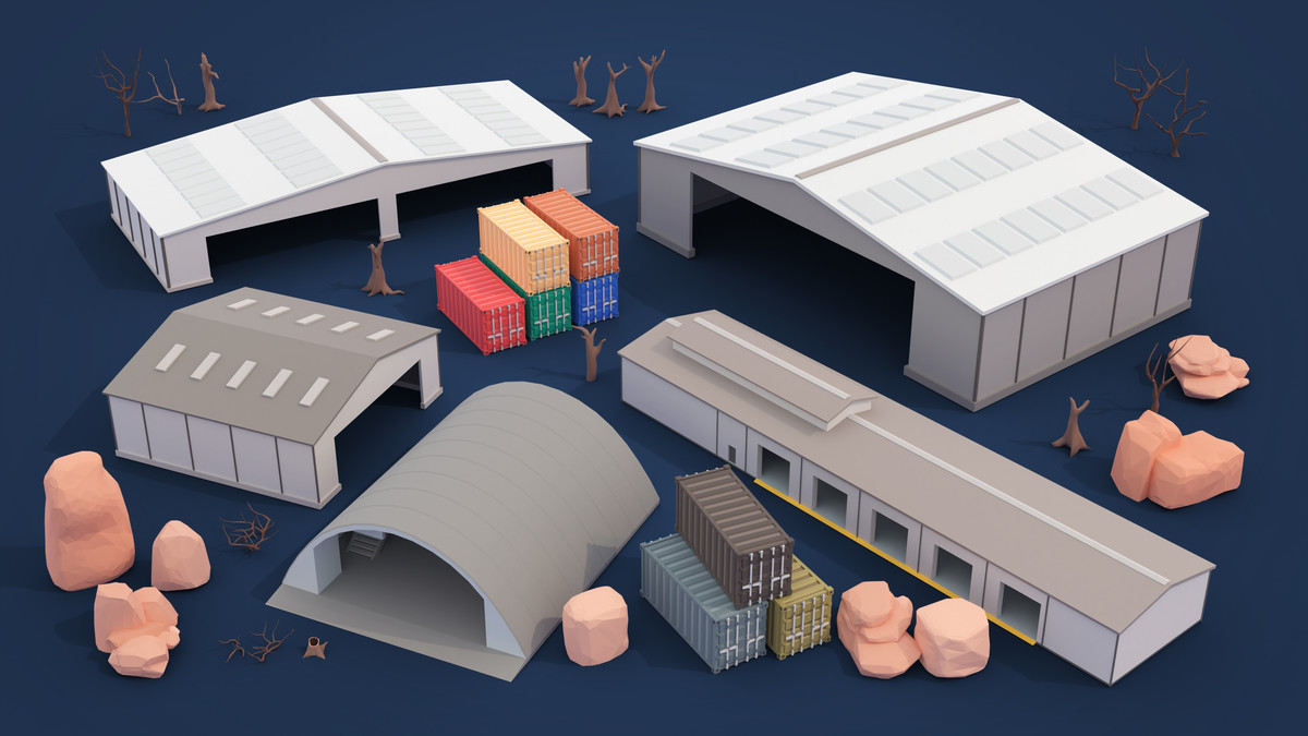 Military 2 - Low Poly 3D Models Pack