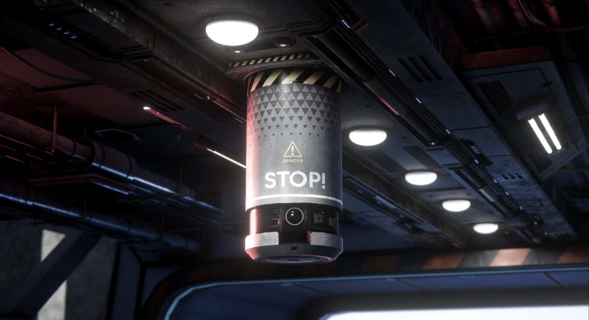 Sci-Fi Surveillance Unit /Security Camera