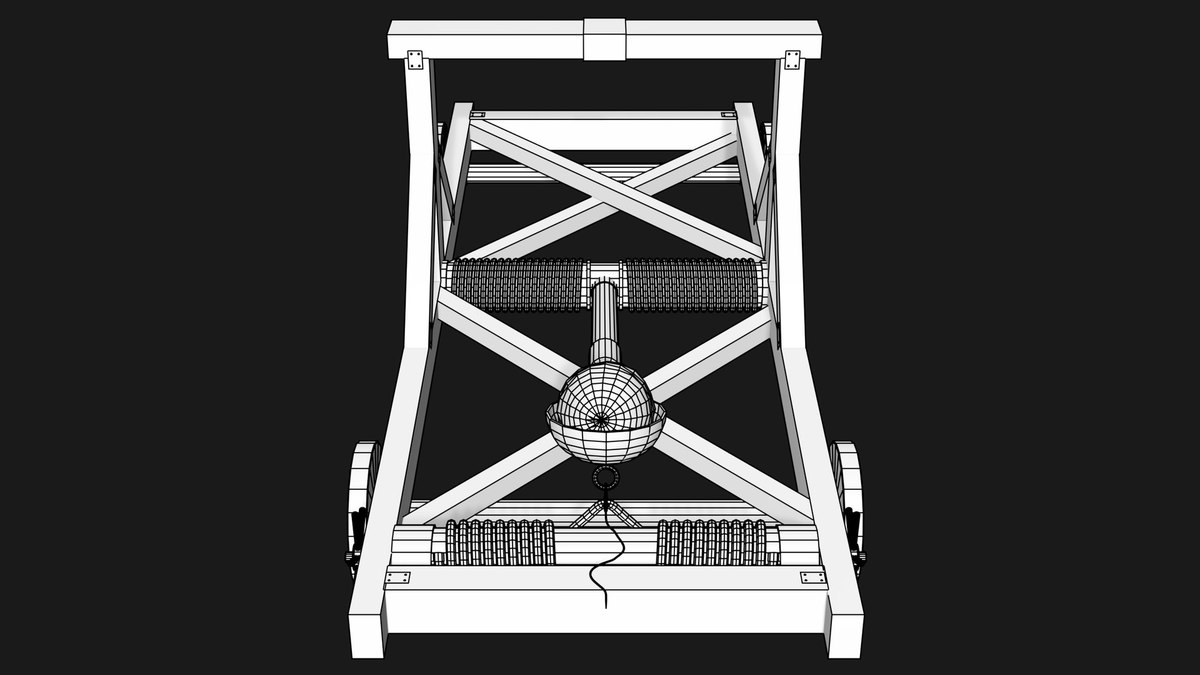 Medieval Catapult 01 URP HDRP Textures