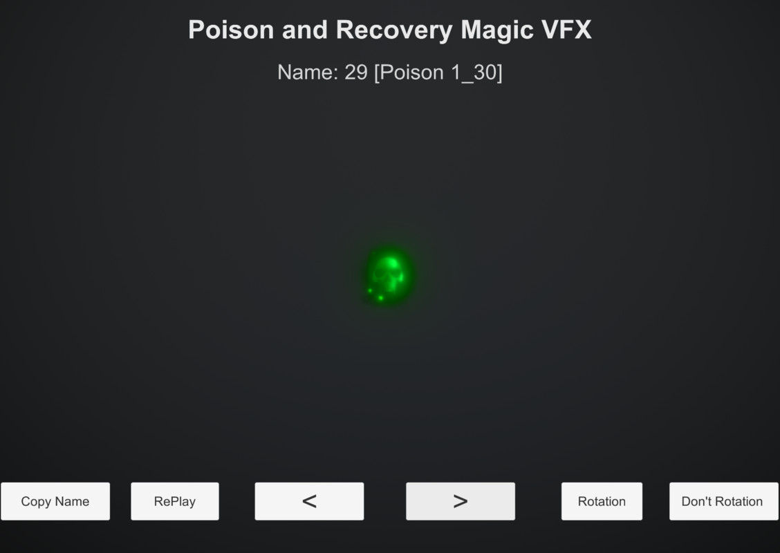 Poison and Recovery Magic VFX