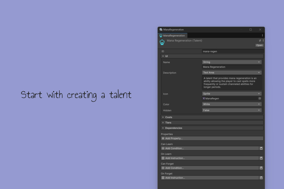 Talents | Game Creator 2