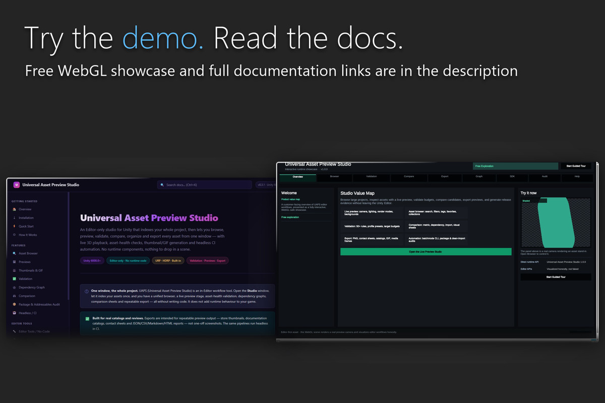 Universal Asset Preview Studio - Thumbnails, Catalogs & Asset QA