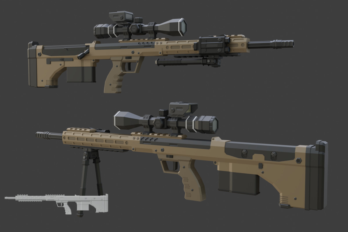 Low Poly Weapon Bundle Pack 3
