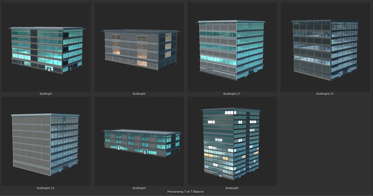 Big Building pack with interior