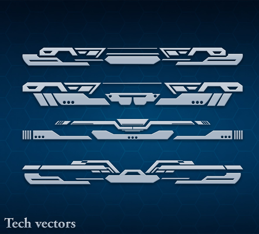 SCI-FI UI TECH VECTORS