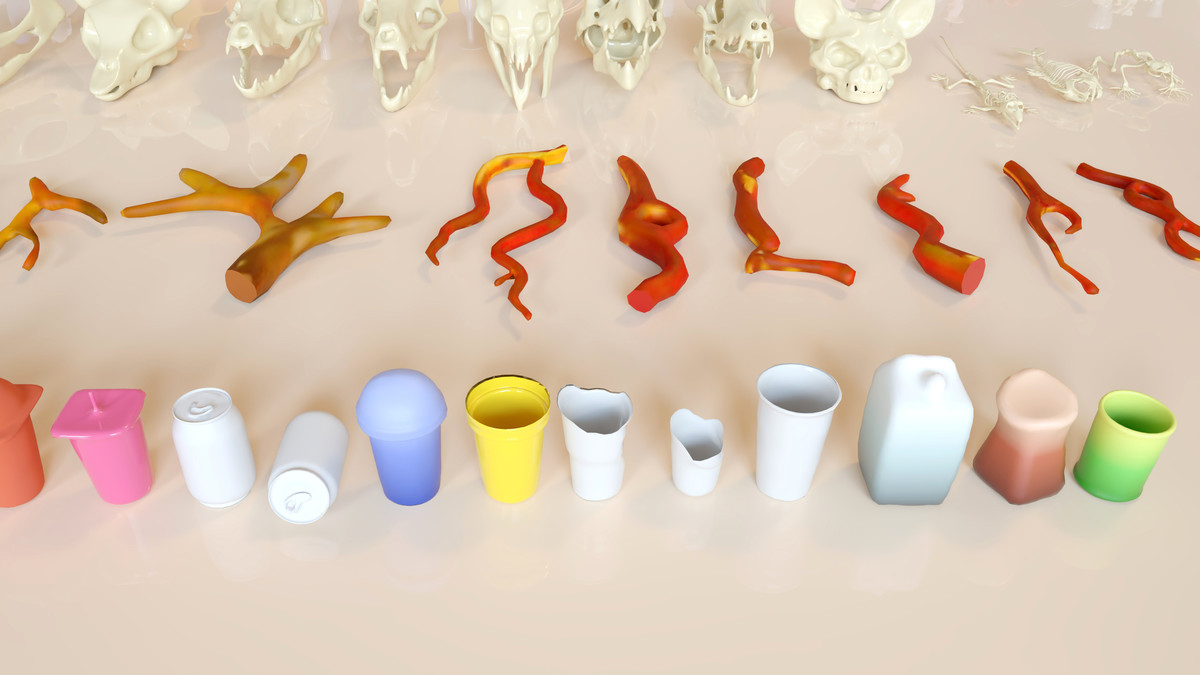 Lowpoly Stylized Street Garbage, Junk, Trash and Waste Set - 328 gameready props