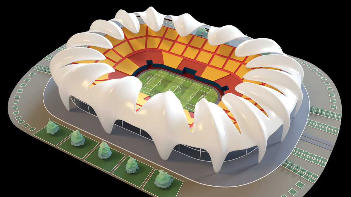 Stylised Sport Stadium Collection - 12 Low Poly Modular 3d Assets