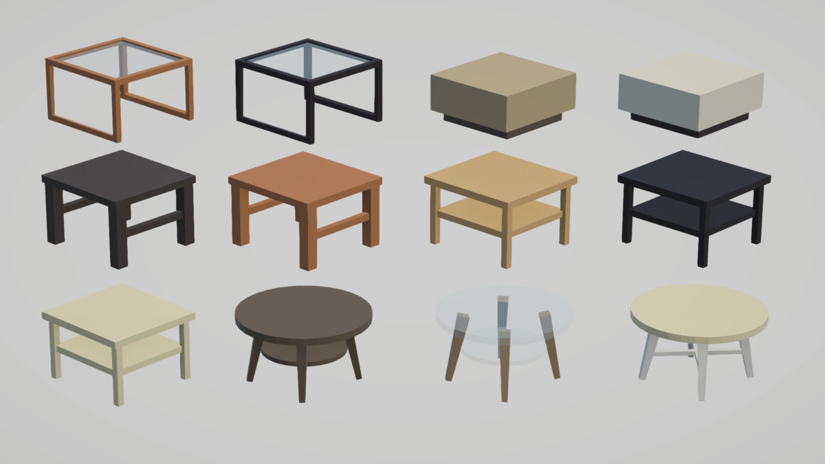 Low Poly Interior Houses – Modular Home Assets Pack