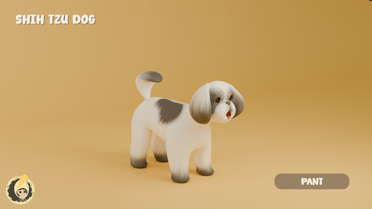 Animated Shih Tzu Dog