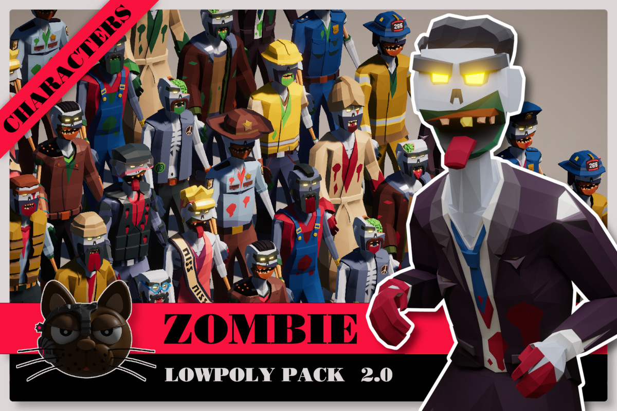 3D Characters Lowpolly Bundle 6