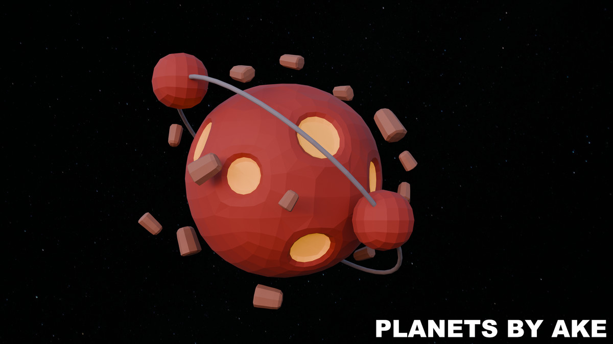 Low Poly Planets by Ake