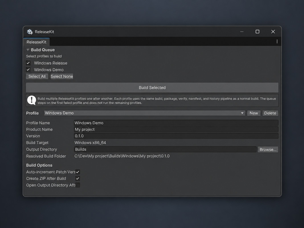 ReleaseKit - Build, Package & Verify Releases
