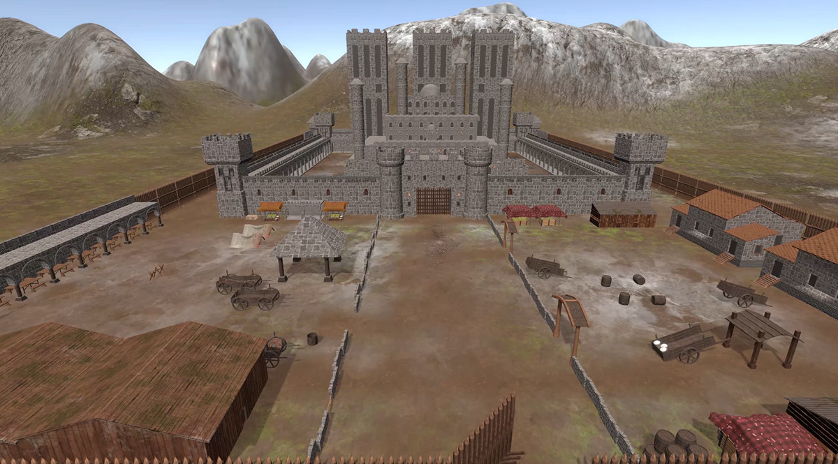 Medieval Village Environment-3D Props