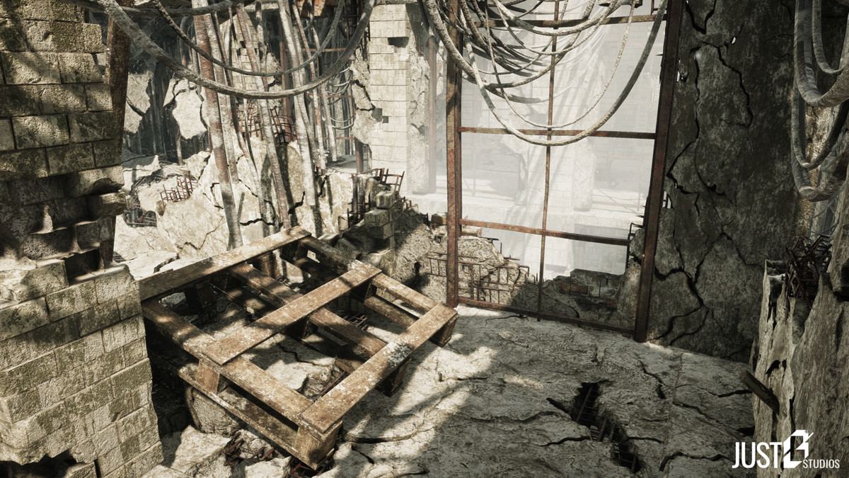 Modular Destruction Site Environment (Ruins,Destroyed,Buildings)