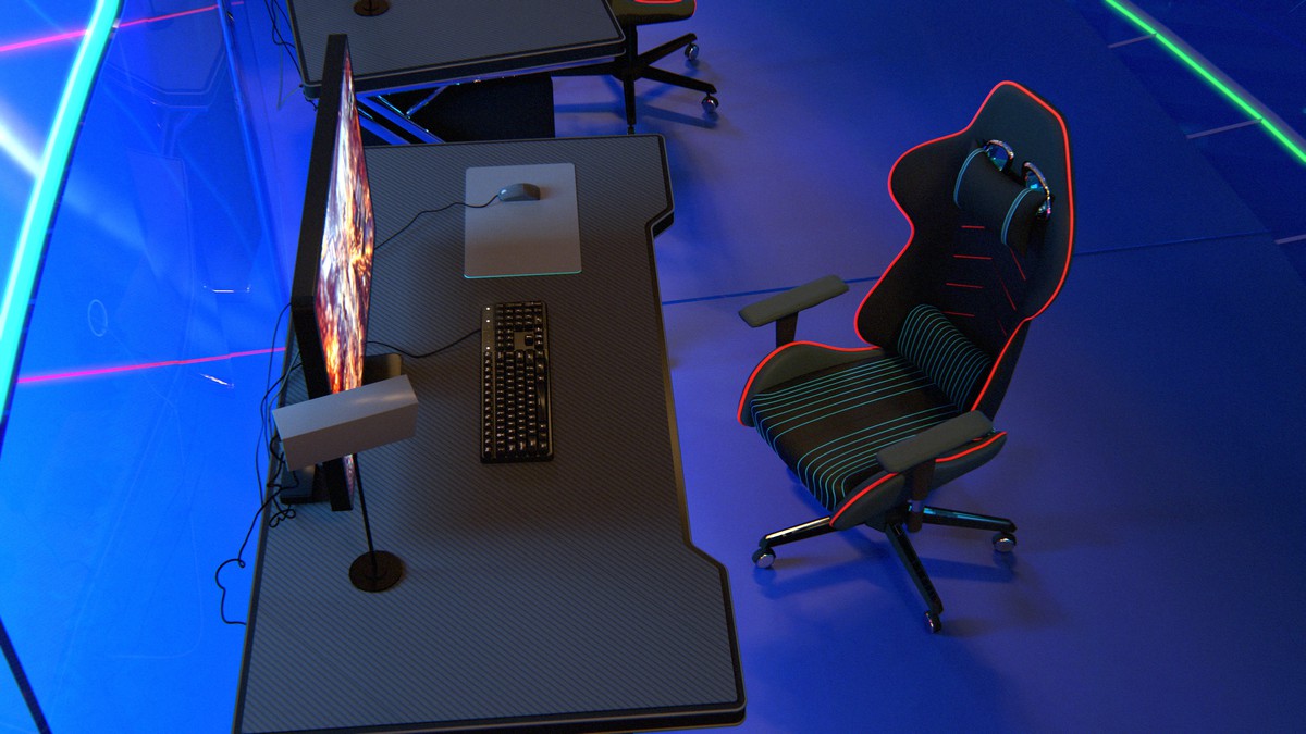 Esports Stage Environment - Futuristic 3d Arena Interior (Gaming Tournament Cup)