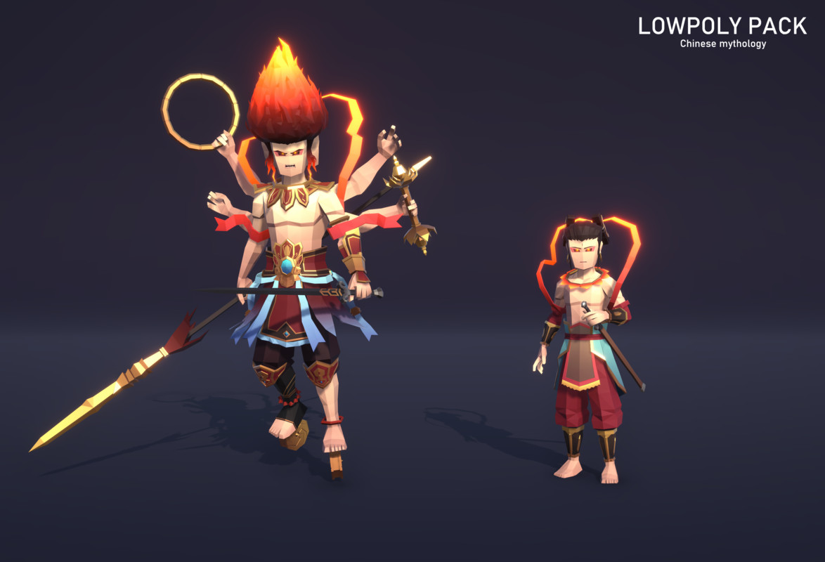 LowpolyPack_Chinese mythology