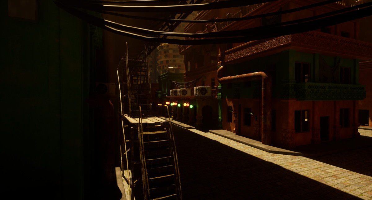 Sci-Fi Dieselpunk City