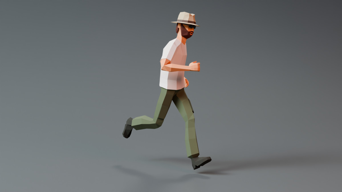 Modular Man Ultra Low Poly