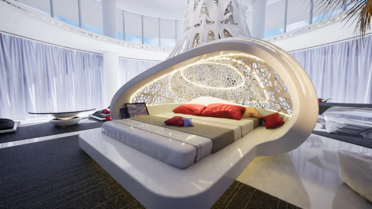 The Astral Sci-Fi Suite – Futuristic Grand Chamber Bedroom