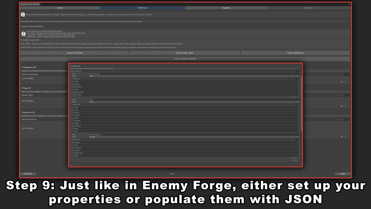 Simple Enemy Forge: No-Code Enemy, Squad, Spawn, Scaling & Wave w/ JSON Export