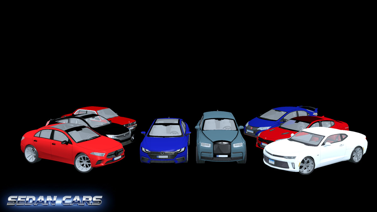 Realistic Cars Pack - Mobile Ready
