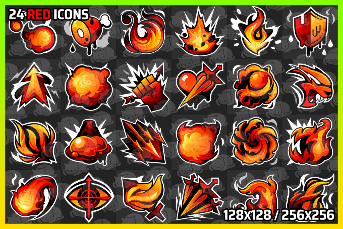 5 Color Type Skills - Icons Pack